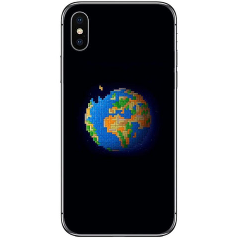 Phone Case 8bit Earth APPLE Iphone X