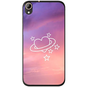 Phone case Aesthetic Sky With Heart HTC Desire 728