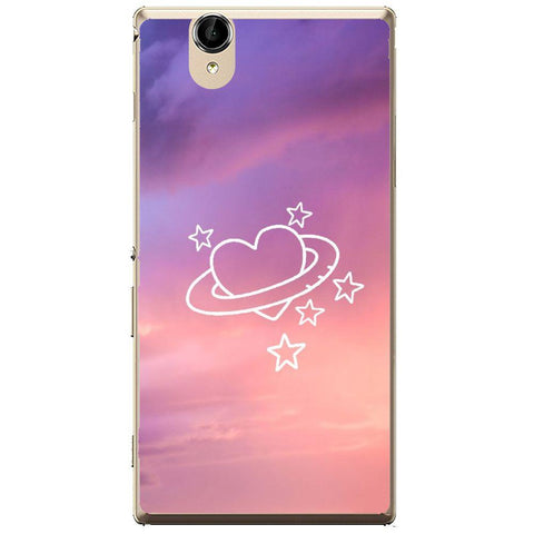 Phone case Aesthetic Sky With Heart Sony Xperia T2 Ultra