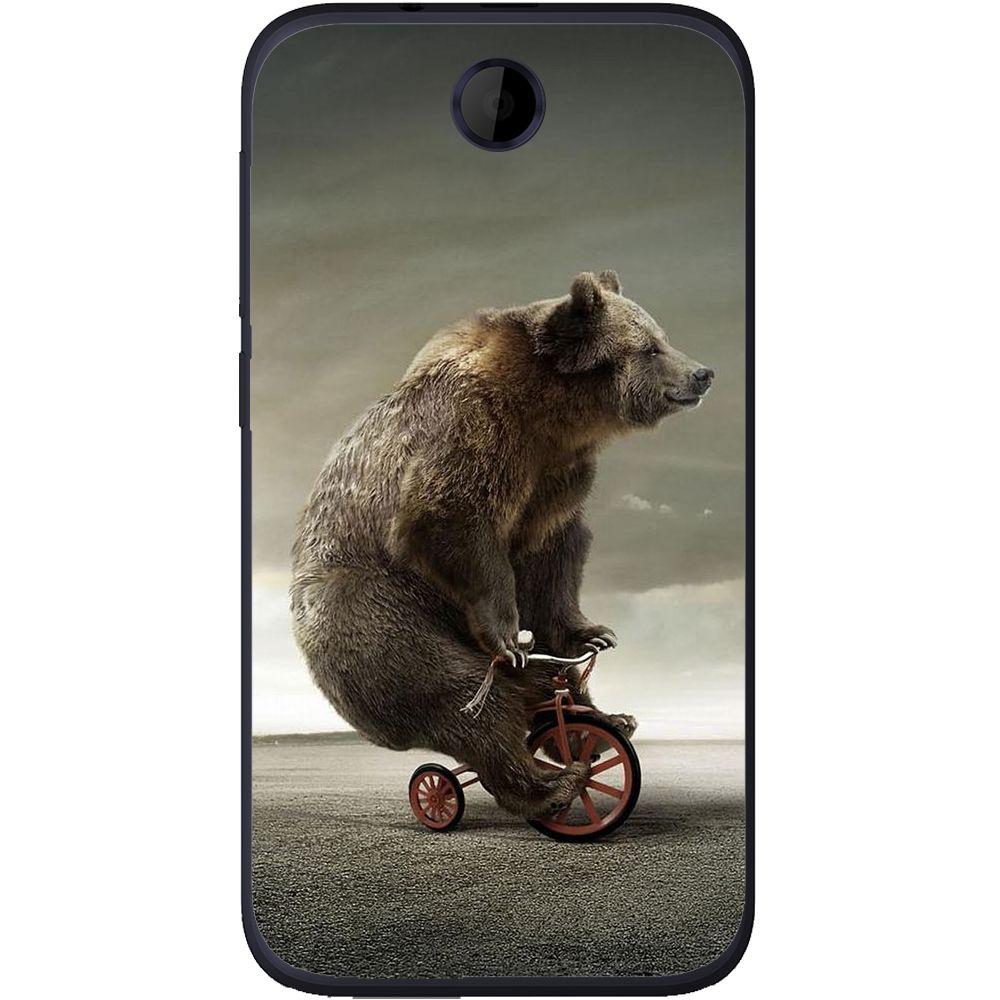 Phone case Bear On Bike HTC Desire 310