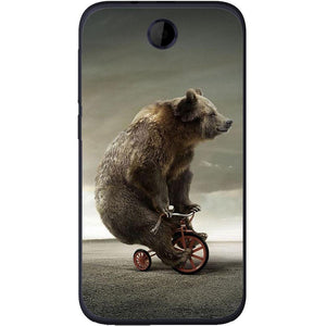 Phone case Bear On Bike HTC Desire 310