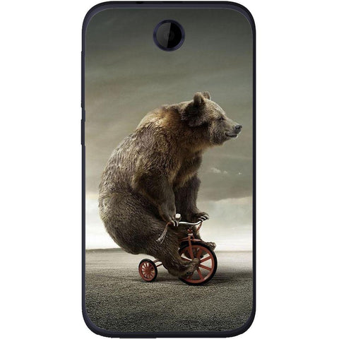 Phone case Bear On Bike HTC Desire 310