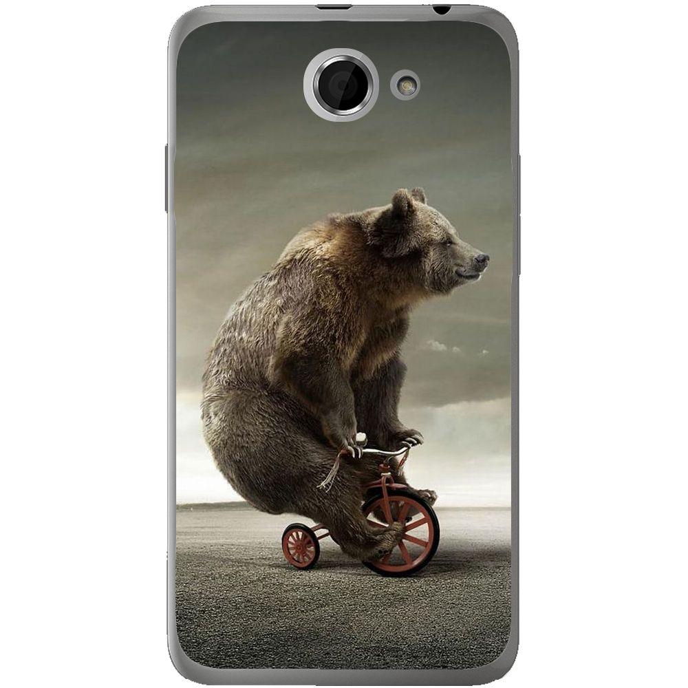 Phone case Bear On Bike HTC Desire 516