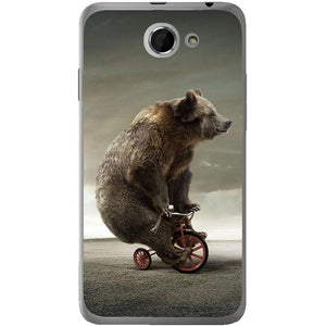 Phone case Bear On Bike HTC Desire 516