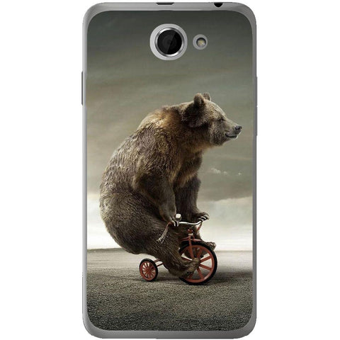 Phone case Bear On Bike HTC Desire 516
