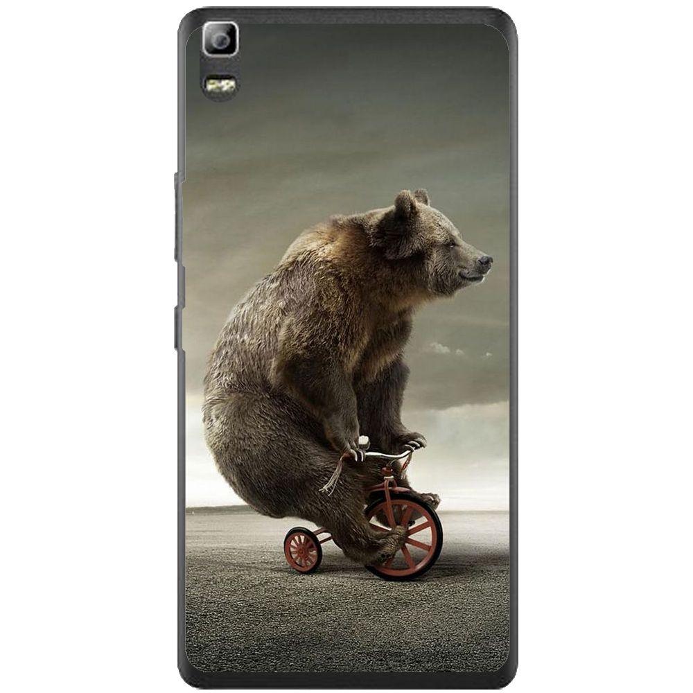 Phone case Bear On Bike Lenovo K3 Note A7000