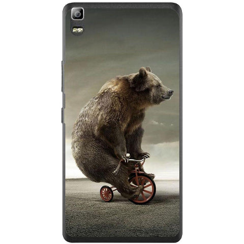 Phone case Bear On Bike Lenovo K3 Note A7000
