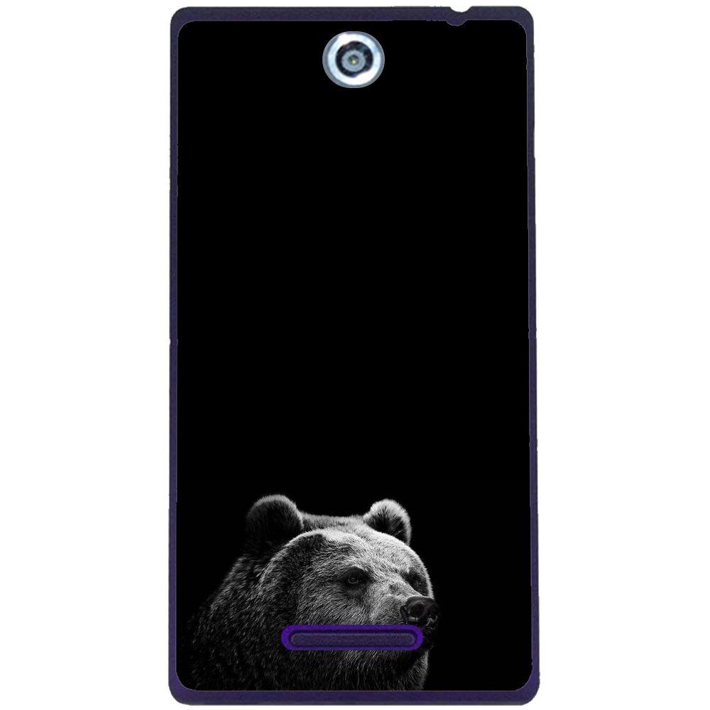 Phone Case Black Bear Sony Xperia C C2305