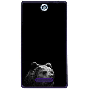 Phone Case Black Bear Sony Xperia C C2305