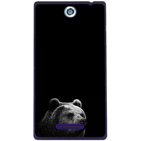 Phone Case Black Bear Sony Xperia C C2305