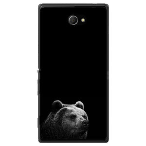 Phone Case Black Bear Sony Xperia M2 Dual D2302