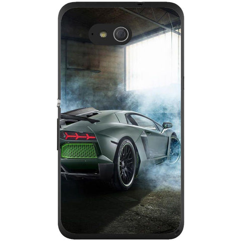 Phone Case Black Lamborghini Aventador Sony Xperia E4g E2003