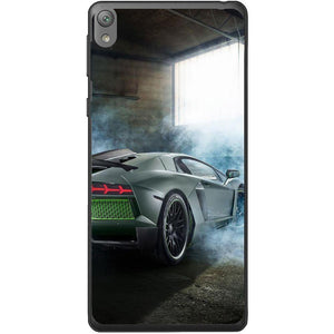 Phone Case Black Lamborghini Aventador Sony Xperia E5