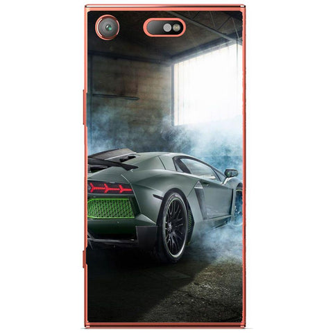 Phone Case Black Lamborghini Aventador Sony Xperia Xz1 Compact
