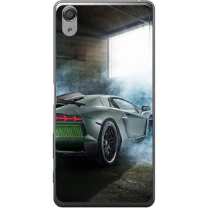 Phone Case Black Lamborghini Aventador Sony Xperia X Performance