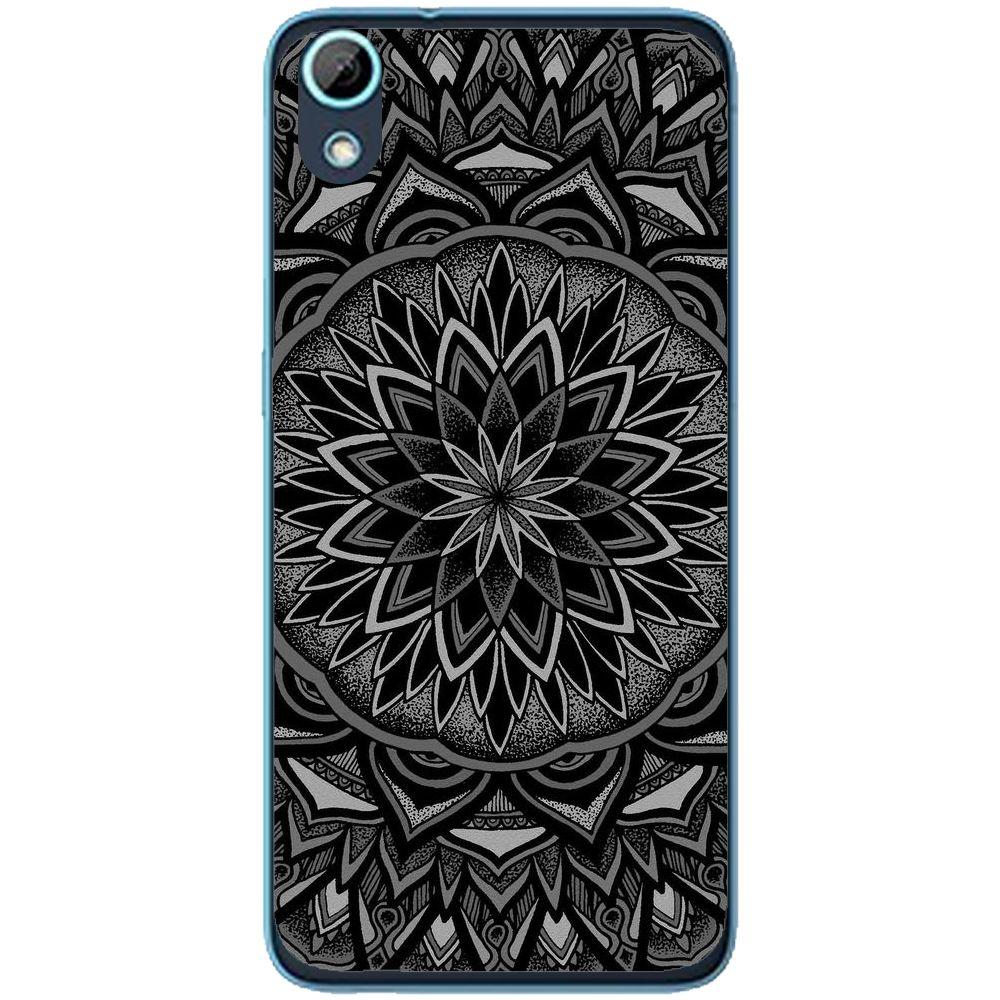 Phone Case Black Mandala HTC Desire 626g 626