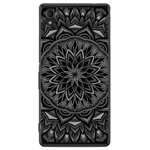 Phone Case Black Mandala Sony Xperia M4 Aqua E2303 6