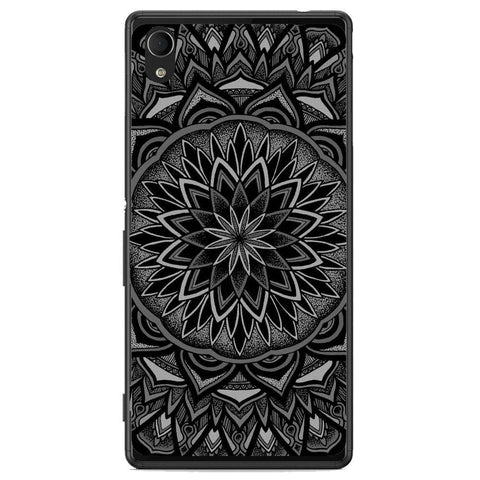 Phone Case Black Mandala Sony Xperia M4 Aqua E2303 6