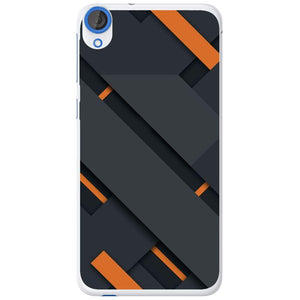 Phone Case Black And Orange HTC Desire 820