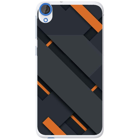 Phone Case Black And Orange HTC Desire 820