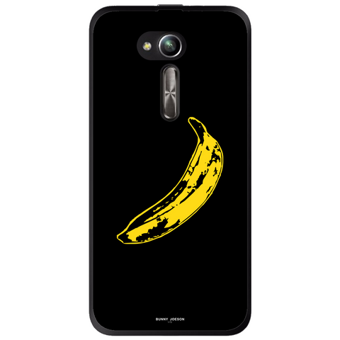 Phone Case Black Grunge Banana Asus Zenfone Go Zb500kl