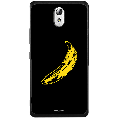 Phone Case Black Grunge Banana Lenovo Vibe P1m