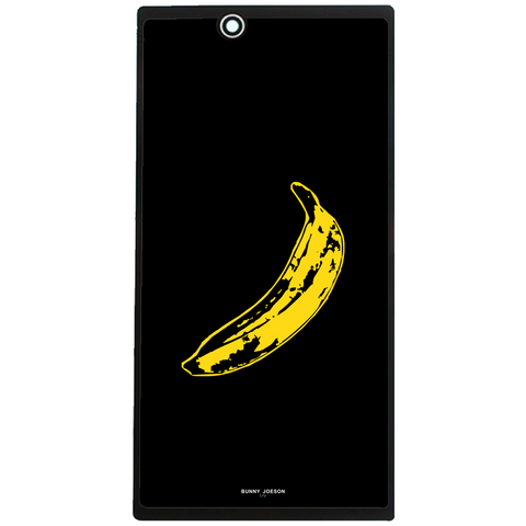 Phone Case Black Grunge Banana Sony Xperia Z C6602 C6603