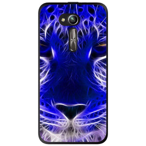 Phone Case Blue Neon Lion Asus Zenfone Go Zb500kl