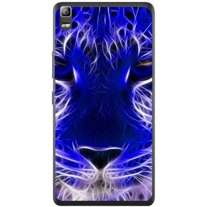 Phone Case Blue Neon Lion Lenovo K3 Note A7000
