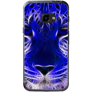 Phone Case Blue Neon Lion Samsung Galaxy Xcover 4