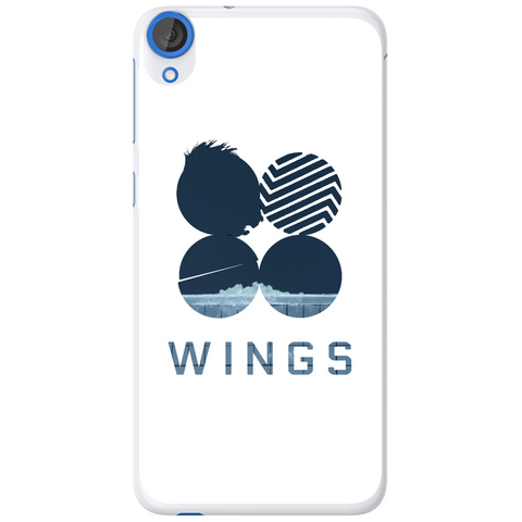 Phone Case Blue Wings HTC Desire 820