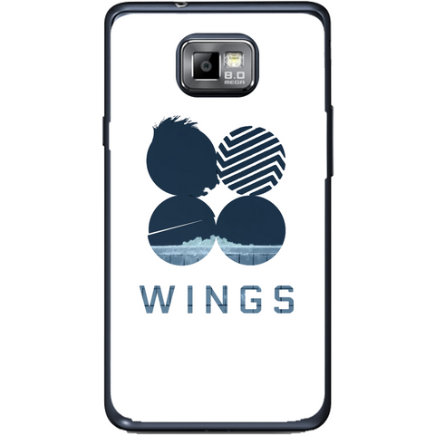 Phone Case Blue Wings Samsung Galaxy S2 Plus I9105