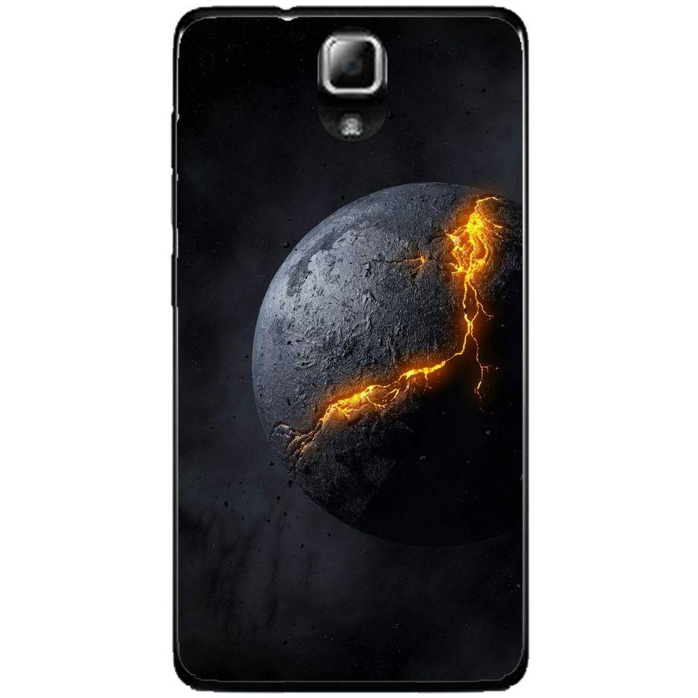 Phone Case Broken Dark Planet Lenovo A536