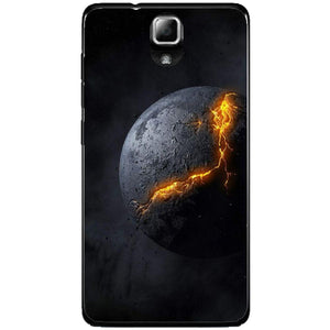 Phone Case Broken Dark Planet Lenovo A536