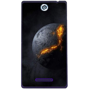 Phone Case Broken Dark Planet Sony Xperia C C2305