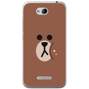 Phone Case Brown Bear Face HTC Desire 616