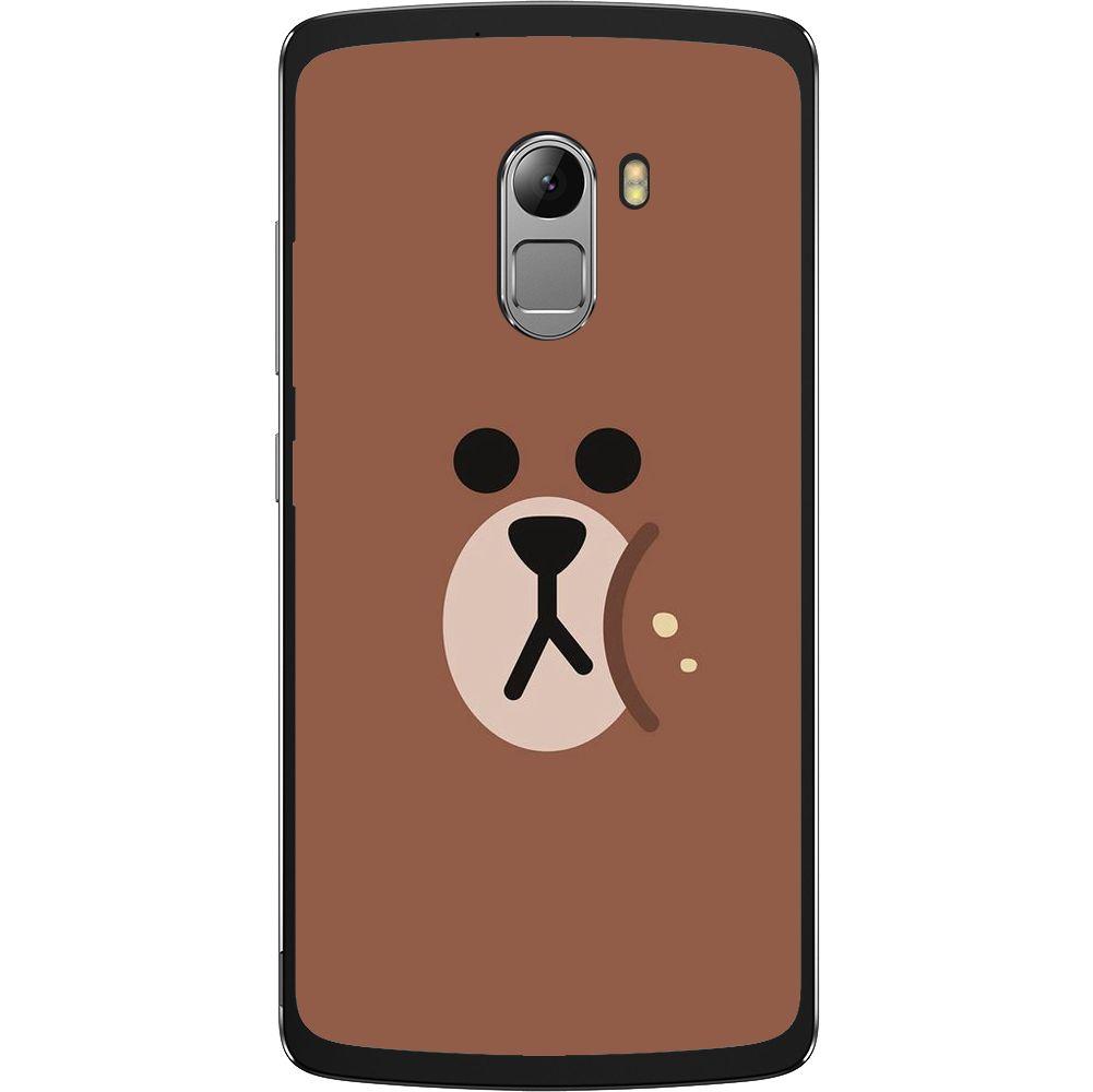 Phone Case Brown Bear Face Lenovo K4 Note A7010 Vibe X3 Lite