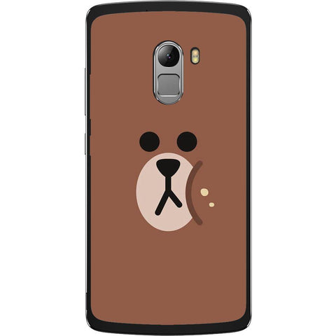 Phone Case Brown Bear Face Lenovo K4 Note A7010 Vibe X3 Lite