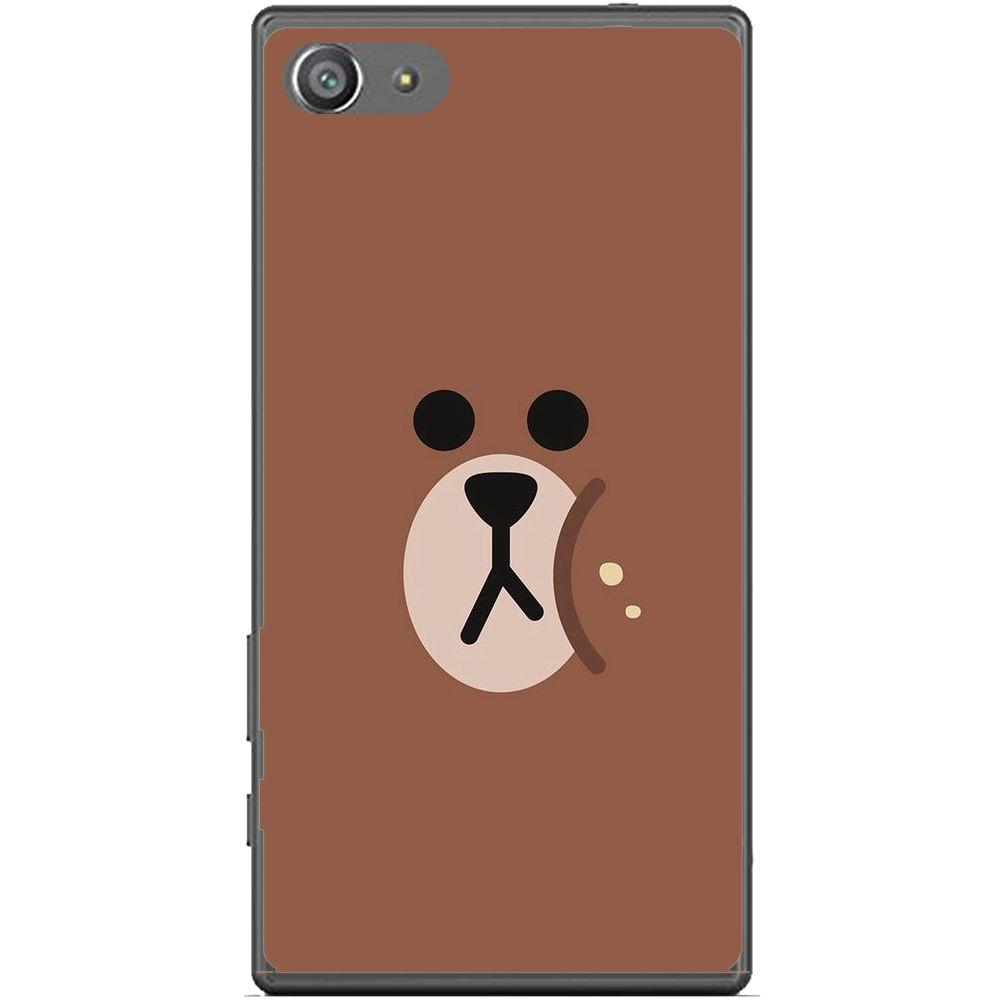 Phone Case Brown Bear Face Sony Xperia Z5 Compact