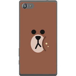Phone Case Brown Bear Face Sony Xperia Z5 Compact