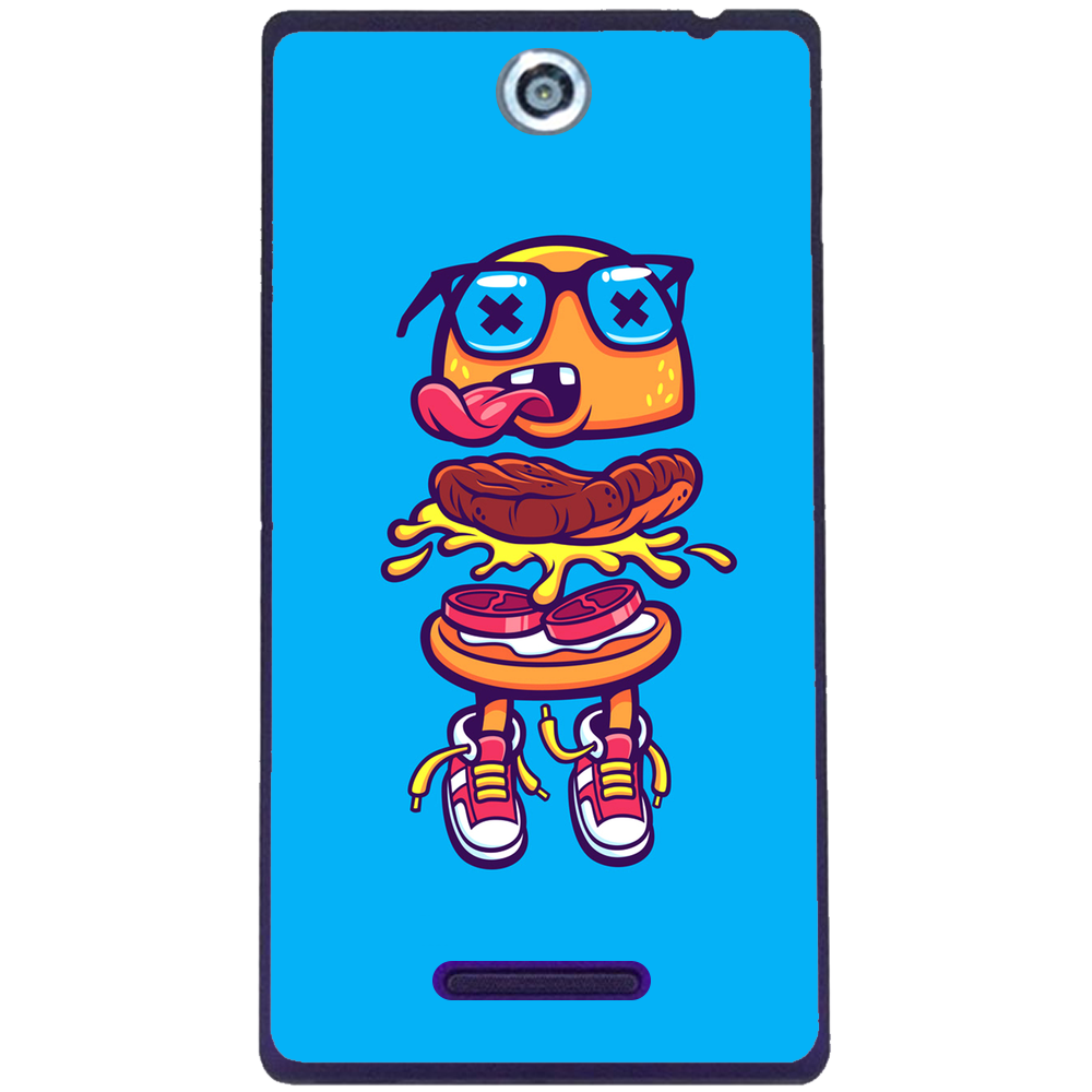 Phone Case Burger Jump Sony Xperia C C2305