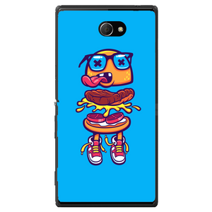 Phone Case Burger Jump Sony Xperia M2 Dual D2302
