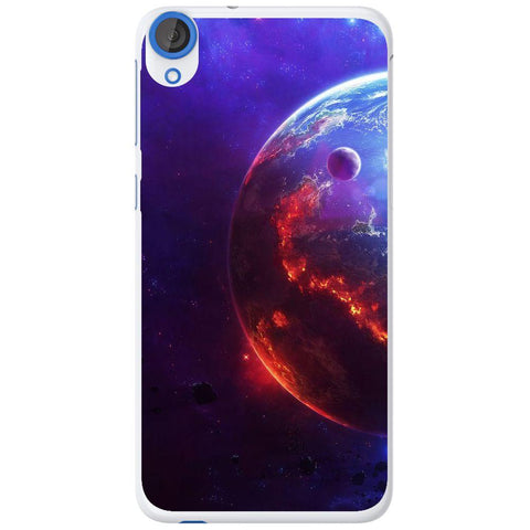 Phone Case Burning Planet View HTC Desire 820