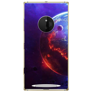 Phone Case Burning Planet View Nokia Lumia 830