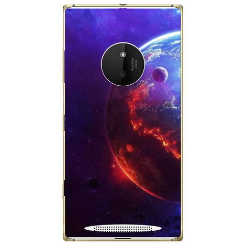 Phone Case Burning Planet View Nokia Lumia 830