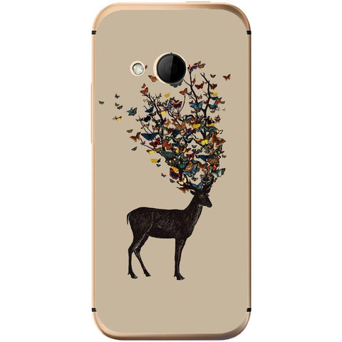 Phone Case Butterfly Deer HTC One Mini 2