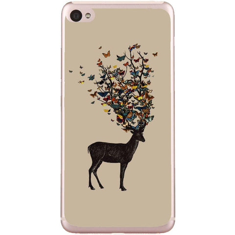 Phone Case Butterfly Deer Lenovo S90 Sisley