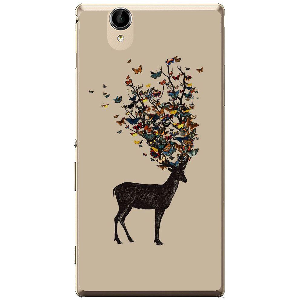 Phone Case Butterfly Deer Sony Xperia T2 Ultra