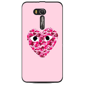 Phone Case Camo Heart Asus Zenfone Go Zb551kl