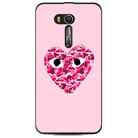Phone Case Camo Heart Asus Zenfone Go Zb551kl